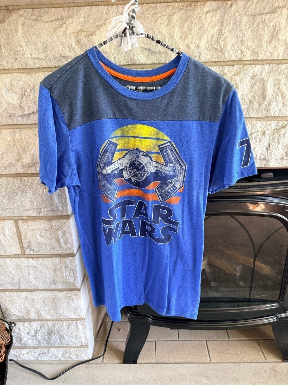 Star Wars TIE Fighter Graphic Tee Blue Small
